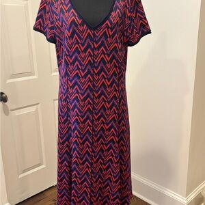 St. John Knits Blue/Red dress